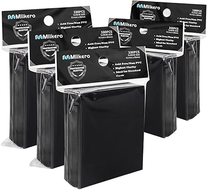 Standard Card Sleeves 500 Pack Black