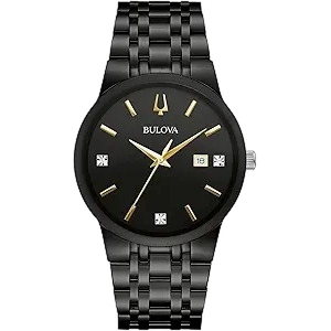 Bulova Modern Gold Tone Stainless Steel 