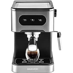 Daewoo 20 Bar Espresso Coffee Maker – Barista Quality with Steam Wand