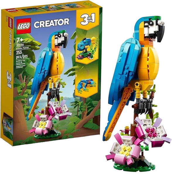 LEGO Creator 3-in-1 Exotic Parrot Set