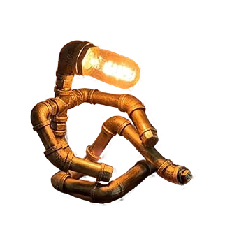LCYFBE Steampunk Robot Style Table Lamp