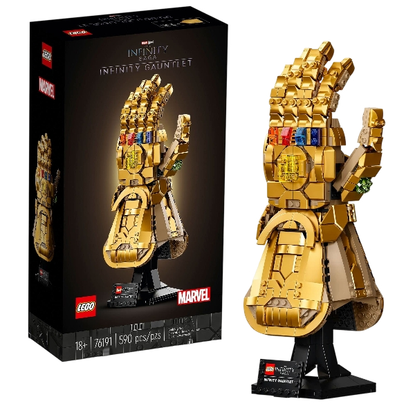 LEGO Marvel Infinity Gauntlet Set 76191 Collectible Thanos Glove with Infinity Stones, Building Set, Avengers Gift Idea for Adults and Teens, Model Kits for Decoration and Display