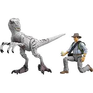 Mattel Hammond Collection Dr. Grant Velociraptor Set