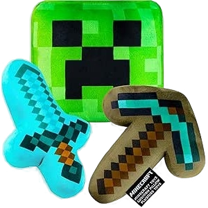 Minecraft Plush 3-Piece Creeper Set