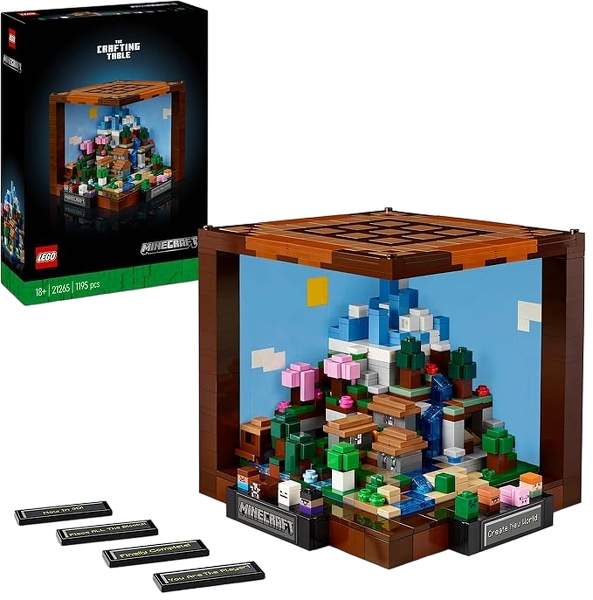 LEGO Minecraft Crafting Table Display Model
