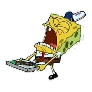 Krusty Krab Pizza Waterproof Vinyl Sticker 5-inch