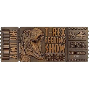 FaNaTtik Jurassic Park Feeding Show Collectible Ticket