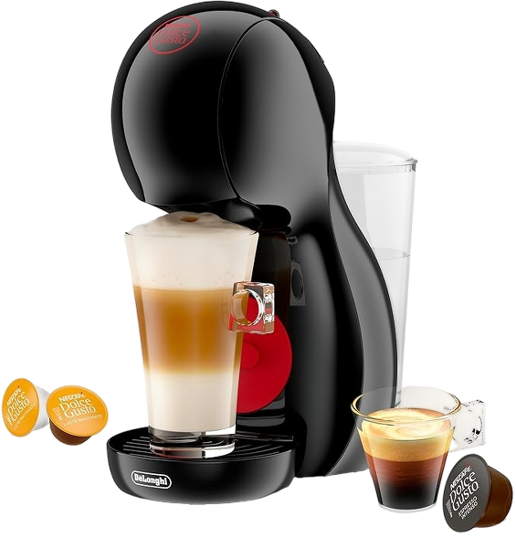 NESCAFÉ Dolce Gusto Piccolo XS EDG210.B – Manual Pod Coffee Machine by De'Longhi (Black)