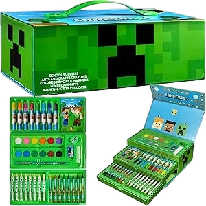 Minecraft Art Supplies Set Creeper