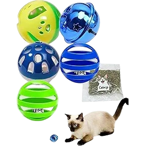 5-Pack Cat Toys with Bells Catnip