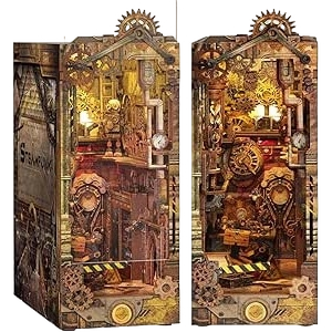 RONSTONE Steampunk Book Nook DIY Kit