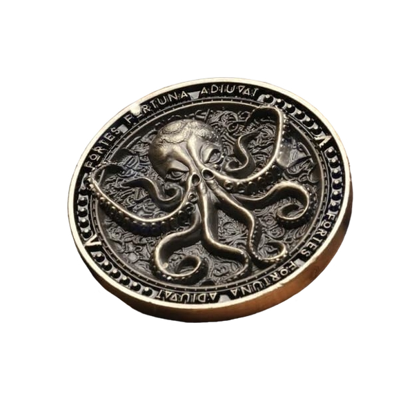 Pirate Kraken Challenge EDC Coin