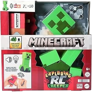 Mattel Minecraft Exploding RC Creeper