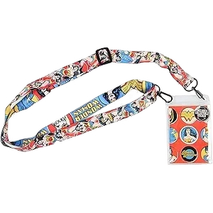 Wonder Woman Lanyard ID Badge Holder