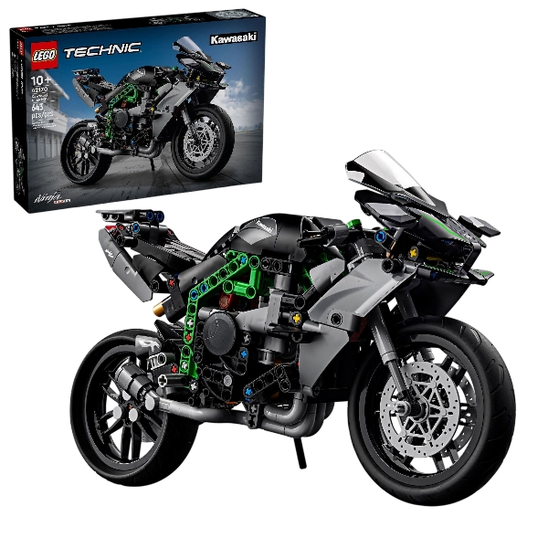 LEGO Technic Kawasaki Ninja H2R Motorcycle Toy - Building Toys for Kids, Boys & Girls, Ages 10+ - Kickstand for Display - Model Kit Birthday Gift - 42170