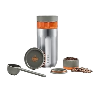 WACACO Pipamoka – Portable All-in-One Manual Coffee Maker with Insulated Mug (10 fl oz)
