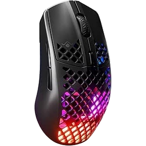 SteelSeries Aerox 3 Wireless – Ultra-Light RGB Gaming Mouse (Onyx Black)