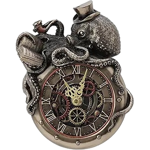 Veronese Design 7 5/8 Inch Tall Steampunk Wall Clock