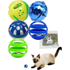 5-Pack Cat Toys with Bells & Catnip