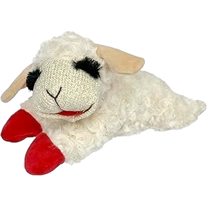 Multipet Lamb Chop Squeaky Dog Plush 10-inch