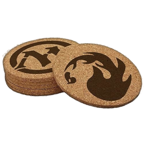 Magic the Gathering 6 Cork Coaster set