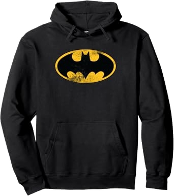 DC Batman Logo Classic Distressed Hoodie