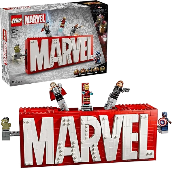 LEGO Marvel Logo & Avengers Minifigures Set