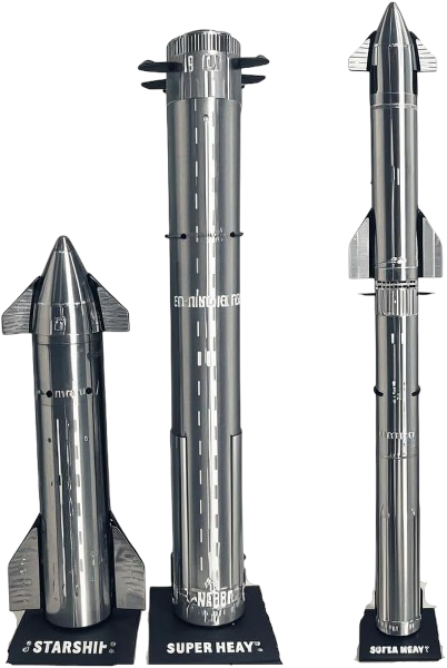 SpaceX Starship Rocket Model Set