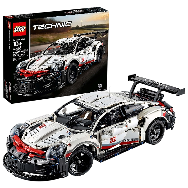 LEGO Technic Porsche 911 RSR Race Car Model Building Kit 42096, Advanced Replica, Exclusive Collectible Set, Gift for Kids, Boys & Girls