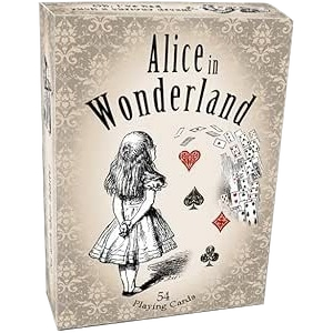 Alice in Wonderland Playing Cards Light Beige
