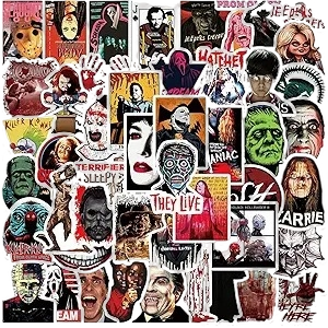 50-Pack Horror Movie Stickers Collection item