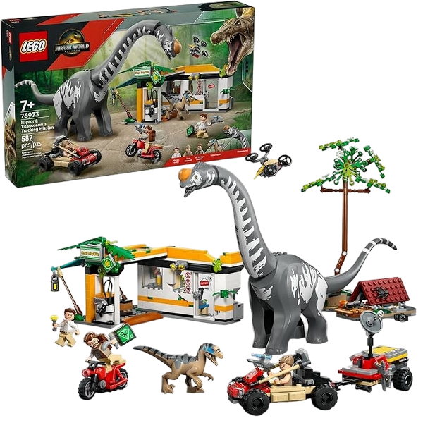 LEGO Jurassic World Raptor & Titanosaurus Mission