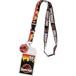 Jurassic Park Logo Lanyard Keychain