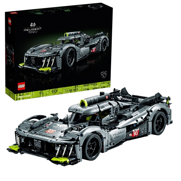 LEGO Technic Peugeot 9X8 24H Le Mans Hybrid Hypercar 42156 Collectible Race Car Building Kit for Adults and Teens, 1:10 Scale Racing Car Model, Gift for Motorsport Fans