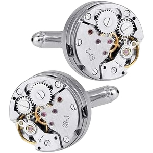 DECARETA Clockwork Movement Cufflinks 2-Pack