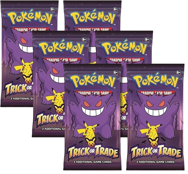 Pokemon 2023 Trick or Trade Gengar & Pikachu | 6 Mini Booster Packs