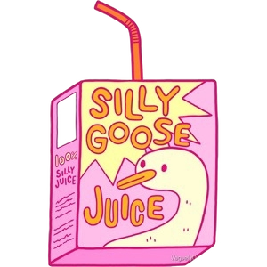 Silly Goose Juice Sticker