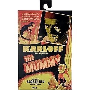 NECA Universal Monsters The Mummy Action Figure, Karloff The Uncanny, with Accessories