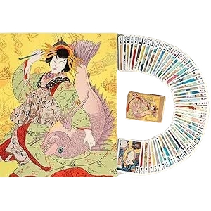Vintage Japan Art Playing Cards 54-Deck