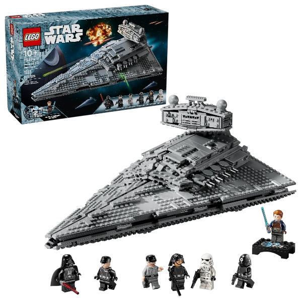 LEGO Star Wars Imperial Star Destroyer Building Toys Set - Birthday Gift Idea for Kids, Boys & Girls, Ages 10+ - Star Wars Darth Vader & 6 Minifigure Toys - 75394