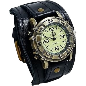 Oidea Punk Leather Steampunk Men's Watch