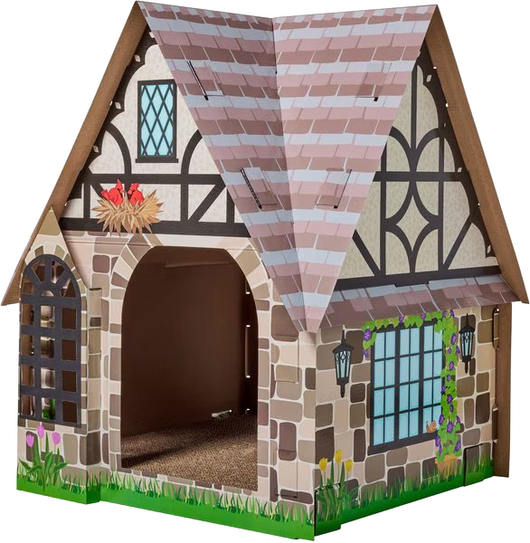 Frisco Tudor House Cardboard Cat House