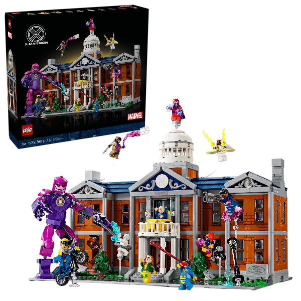LEGO Marvel X-Men The X-Mansion Building Set - Marvel Collectibles DIY Craft Kit for Adults, Ages 18+ - Buildable Xavier Institute with 10 Minifigures - Gift Idea for Superhero Fans - 76294