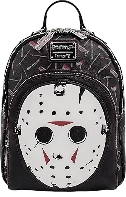 Loungefly Friday the 13th Jason Mask Womens Double Strap Shoulder Bag Purse