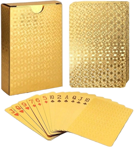 EAY Gold Waterproof Playing Cards