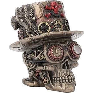 Nemesis Now Clockwork Baron Skull Figurine