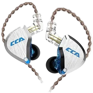 CCA C12 in-Ear Monitors, 5BA+1DD Hybrid HiFi Stereo Noise Isolating IEM Wired Earphones