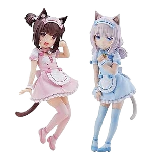 Nekopara Chocola Vanilla Maid Figures 18cm