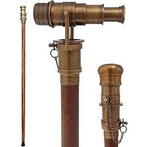 Brass Nautical Telescope Walking Stick