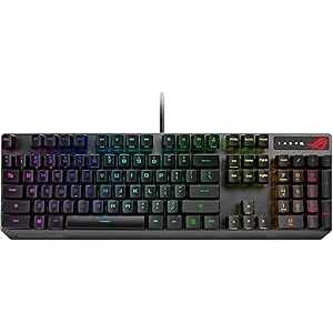 ASUS ROG Strix Scope RX – Mechanical Gaming Keyboard with Red Optical Switches (Black)